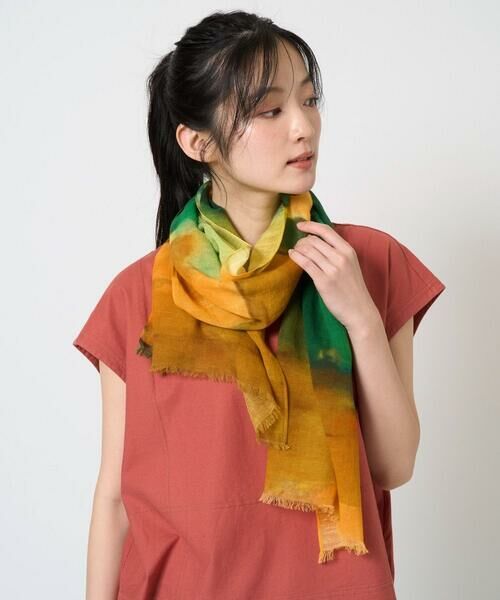 Maison de CINQ / メゾン ドゥ サンク マフラー・ショール・スヌード・ストール | ブルーリーボーダーストール | 詳細3