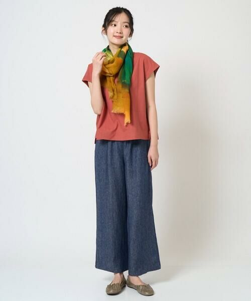 Maison de CINQ / メゾン ドゥ サンク マフラー・ショール・スヌード・ストール | ブルーリーボーダーストール | 詳細7