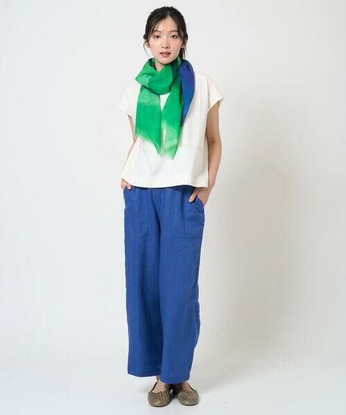 Maison de CINQ / メゾン ドゥ サンク マフラー・ショール・スヌード・ストール | ブルーリーボーダーストール | 詳細9