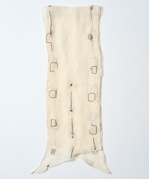 Maison de CINQ / メゾン ドゥ サンク マフラー・ショール・スヌード・ストール | ドットエンブロイダリーストール | 詳細11