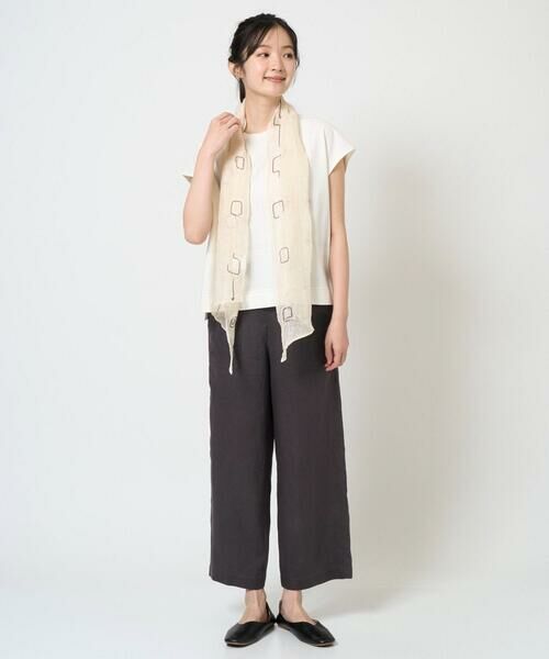 Maison de CINQ / メゾン ドゥ サンク マフラー・ショール・スヌード・ストール | ドットエンブロイダリーストール | 詳細5