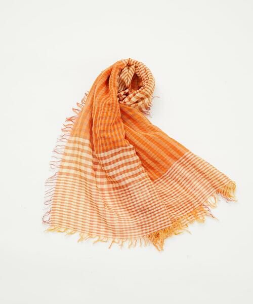 Maison de CINQ / メゾン ドゥ サンク マフラー・ショール・スヌード・ストール | コットンリネンチェックストール | 詳細7
