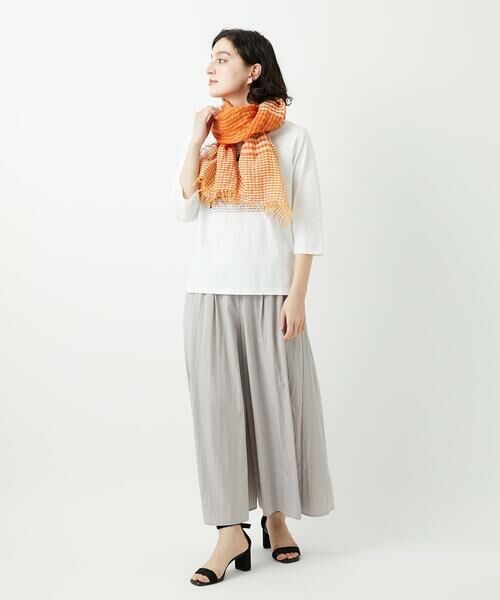 Maison de CINQ / メゾン ドゥ サンク マフラー・ショール・スヌード・ストール | コットンリネンチェックストール | 詳細9