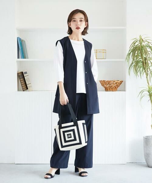 Maison de CINQ / メゾン ドゥ サンク トートバッグ | 幾何学柄ニットトートバッグ | 詳細11