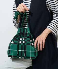 Maison de CINQ / メゾン ドゥ サンク その他小物 | 幾何学柄ニット巾着ショルダーバッグ