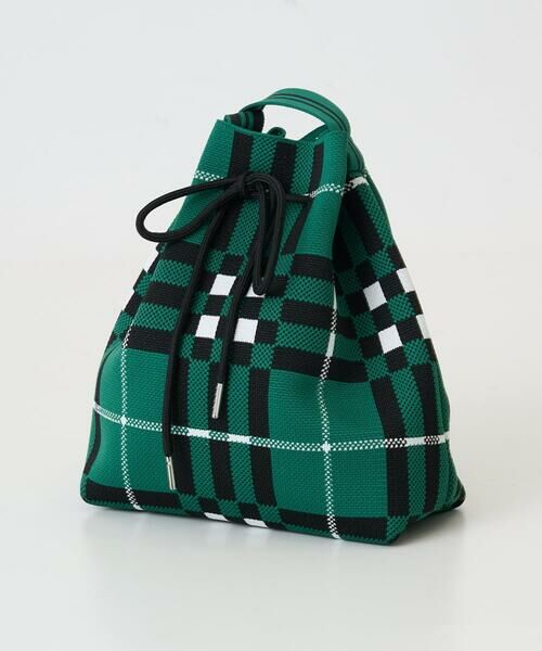 Maison de CINQ / メゾン ドゥ サンク その他小物 | 幾何学柄ニット巾着ショルダーバッグ | 詳細3