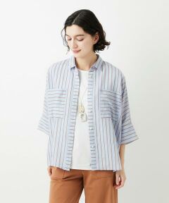 Maison de CINQ / メゾン ドゥ サンク シャツ・ブラウス | バンドカラードルマンスリーブブラウス