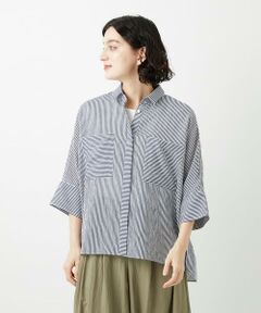 Maison de CINQ / メゾン ドゥ サンク シャツ・ブラウス | バンドカラードルマンスリーブブラウス