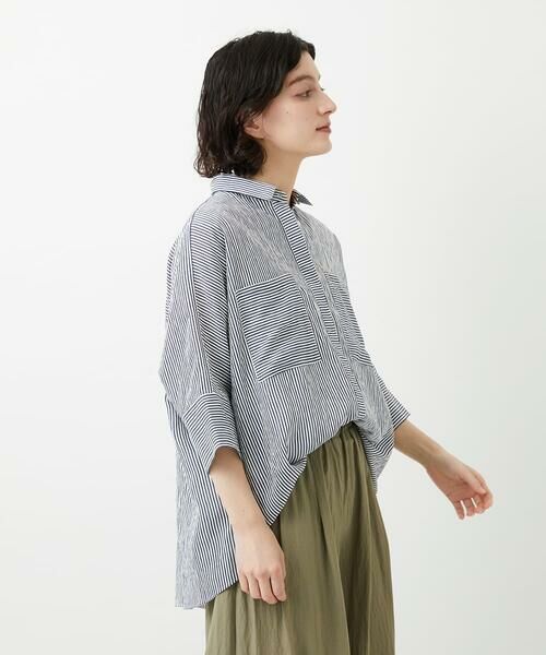 Maison de CINQ / メゾン ドゥ サンク シャツ・ブラウス | バンドカラードルマンスリーブブラウス | 詳細2