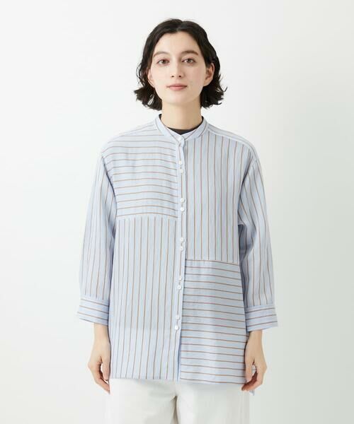 Maison de CINQ / メゾン ドゥ サンク シャツ・ブラウス | バンドカラードルマンスリーブロングブラウス | 詳細5