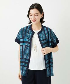 Maison de CINQ / メゾン ドゥ サンク シャツ・ブラウス | [日本製/セットアップ対応]ジオメトリックスカーフ柄ブラウス