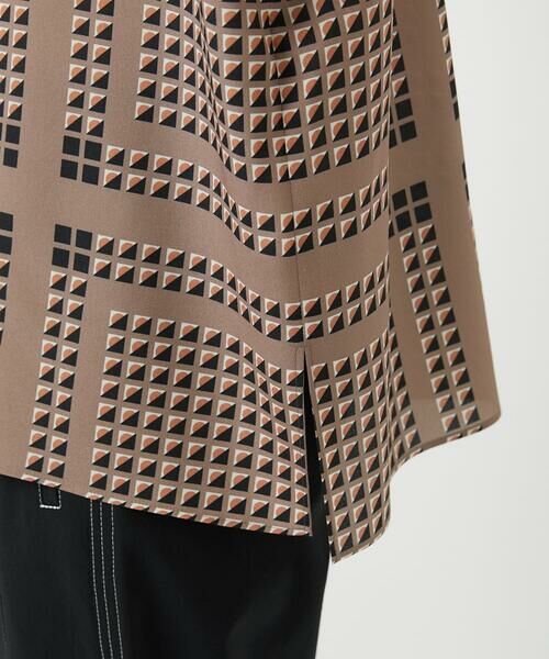 Maison de CINQ / メゾン ドゥ サンク シャツ・ブラウス | [日本製/セットアップ対応]ジオメトリックスカーフ柄ブラウス | 詳細11