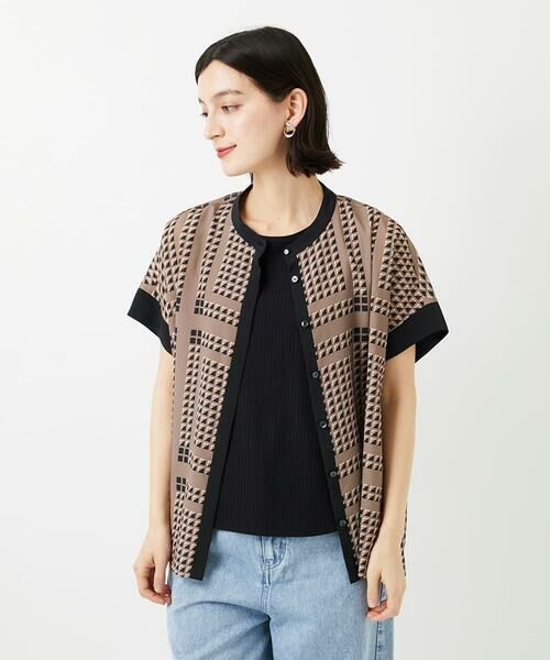 Maison de CINQ / メゾン ドゥ サンク シャツ・ブラウス | [日本製/セットアップ対応]ジオメトリックスカーフ柄ブラウス | 詳細2