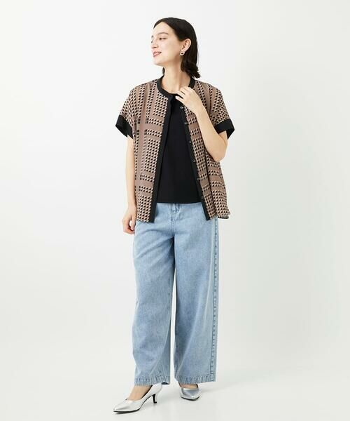 Maison de CINQ / メゾン ドゥ サンク シャツ・ブラウス | [日本製/セットアップ対応]ジオメトリックスカーフ柄ブラウス | 詳細21