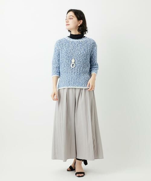 Maison de CINQ / メゾン ドゥ サンク ニット・セーター | コットンスラブヤーン5分袖ニット | 詳細13