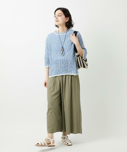 Maison de CINQ / メゾン ドゥ サンク ニット・セーター | コットンスラブヤーン5分袖ニット | 詳細15