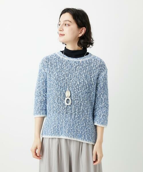 Maison de CINQ / メゾン ドゥ サンク ニット・セーター | コットンスラブヤーン5分袖ニット | 詳細2