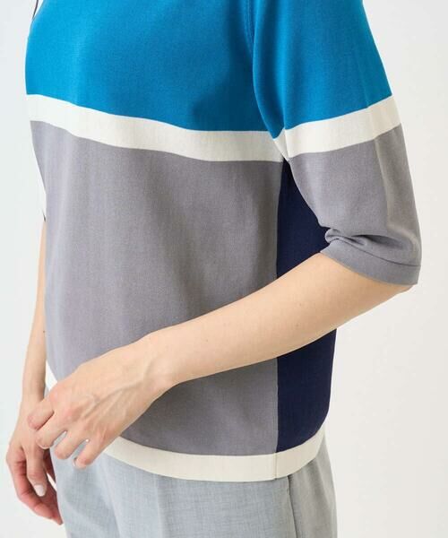 Maison de CINQ / メゾン ドゥ サンク ニット・セーター | カラーブロックインターシャニット | 詳細14