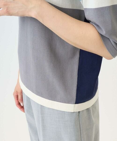 Maison de CINQ / メゾン ドゥ サンク ニット・セーター | カラーブロックインターシャニット | 詳細15