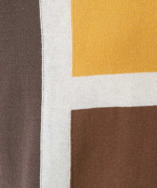 Maison de CINQ / メゾン ドゥ サンク ニット・セーター | カラーブロックインターシャニット | 詳細17