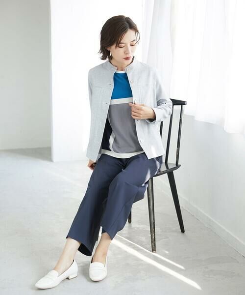 Maison de CINQ / メゾン ドゥ サンク ニット・セーター | カラーブロックインターシャニット | 詳細3