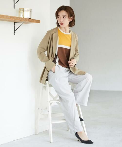 Maison de CINQ / メゾン ドゥ サンク ニット・セーター | カラーブロックインターシャニット | 詳細4