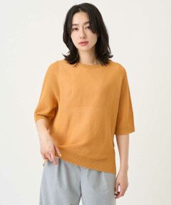 Maison de CINQ / メゾン ドゥ サンク ニット・セーター | [日本製]ホールガーメントストレッチ5分袖ニット