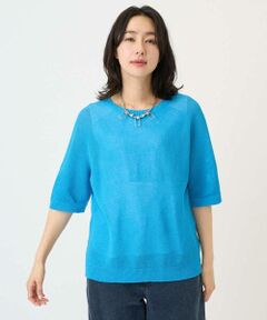 Maison de CINQ / メゾン ドゥ サンク ニット・セーター | [日本製]ホールガーメントストレッチ5分袖ニット