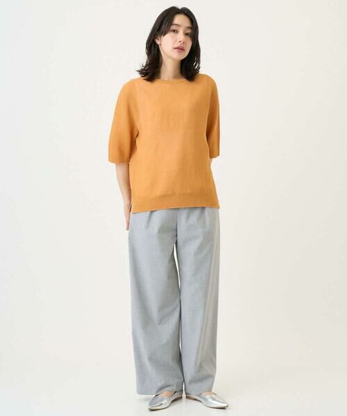 Maison de CINQ / メゾン ドゥ サンク ニット・セーター | [日本製]ホールガーメントストレッチ5分袖ニット | 詳細13