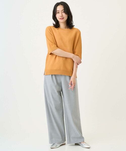 Maison de CINQ / メゾン ドゥ サンク ニット・セーター | [日本製]ホールガーメントストレッチ5分袖ニット | 詳細14