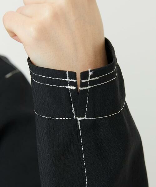 Maison de CINQ / メゾン ドゥ サンク ノーカラージャケット | [セットアップ対応]ノーカラージップジャケット | 詳細1