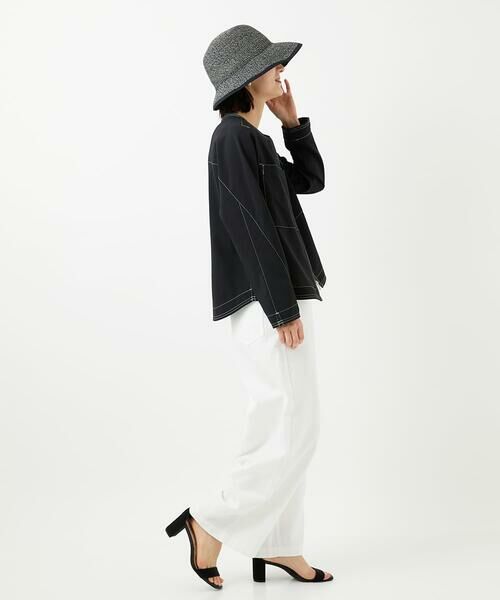 Maison de CINQ / メゾン ドゥ サンク ノーカラージャケット | [セットアップ対応]ノーカラージップジャケット | 詳細12