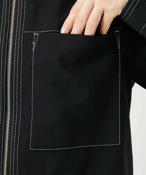 Maison de CINQ / メゾン ドゥ サンク ノーカラージャケット | [セットアップ対応]ノーカラージップジャケット | 詳細3
