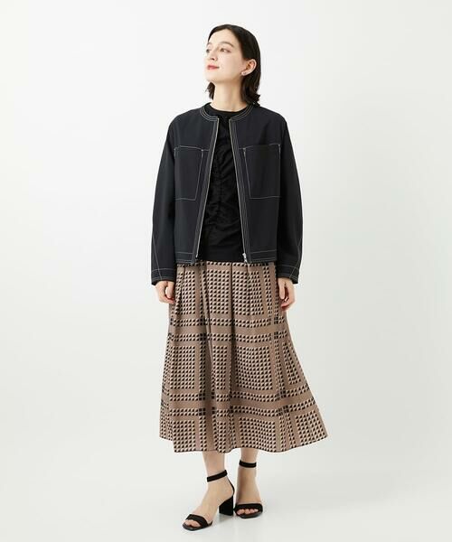 Maison de CINQ / メゾン ドゥ サンク ノーカラージャケット | [セットアップ対応]ノーカラージップジャケット | 詳細9