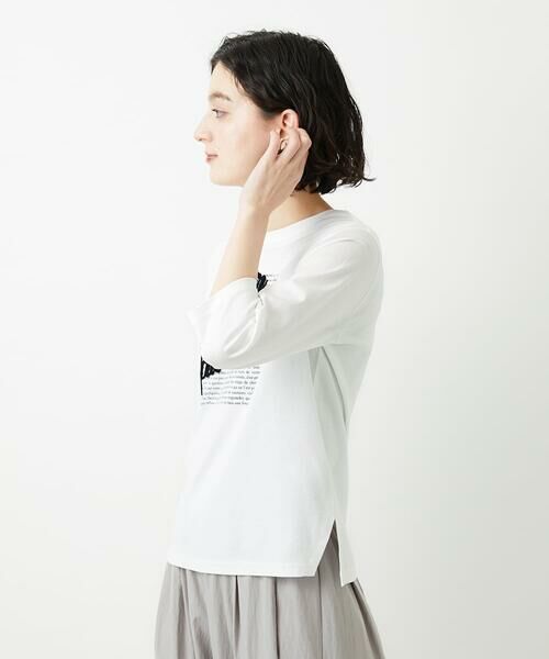 Maison de CINQ / メゾン ドゥ サンク カットソー | スムースジャージーロゴ刺繍カットソー | 詳細1