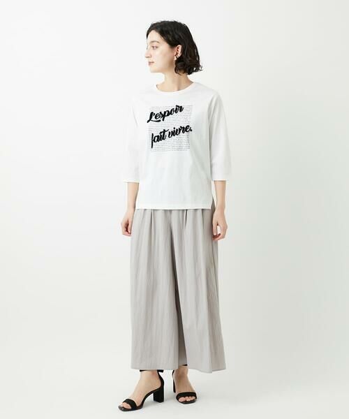 Maison de CINQ / メゾン ドゥ サンク カットソー | スムースジャージーロゴ刺繍カットソー | 詳細12