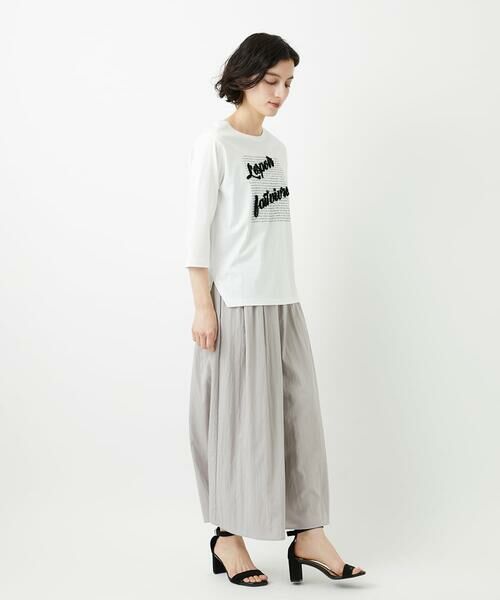 Maison de CINQ / メゾン ドゥ サンク カットソー | スムースジャージーロゴ刺繍カットソー | 詳細13