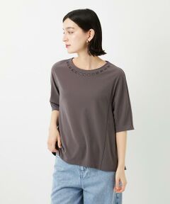 Maison de CINQ / メゾン ドゥ サンク カットソー | [セットアップ対応]ドライタッチジャージーセミフレアプルオーバー