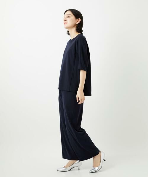 Maison de CINQ / メゾン ドゥ サンク カットソー | [セットアップ対応]ドライタッチジャージーセミフレアプルオーバー | 詳細1