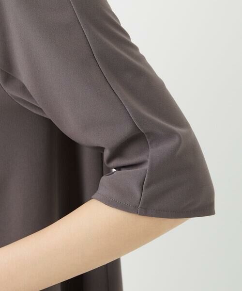Maison de CINQ / メゾン ドゥ サンク カットソー | [セットアップ対応]ドライタッチジャージーセミフレアプルオーバー | 詳細11
