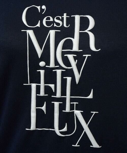 Maison de CINQ / メゾン ドゥ サンク カットソー | メタリックロゴプリント5分袖カットソー | 詳細11