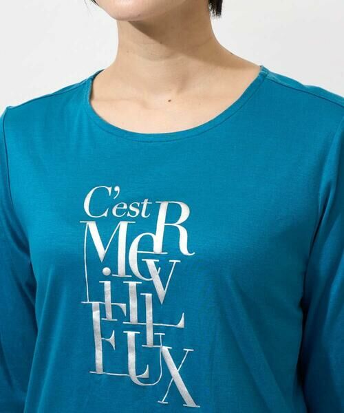 Maison de CINQ / メゾン ドゥ サンク カットソー | メタリックロゴプリント5分袖カットソー | 詳細6