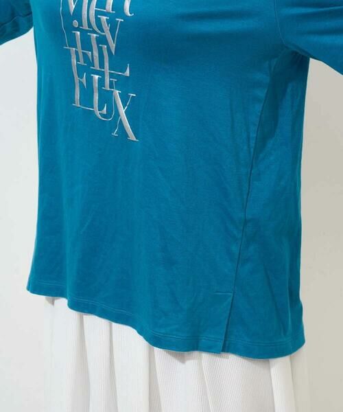 Maison de CINQ / メゾン ドゥ サンク カットソー | メタリックロゴプリント5分袖カットソー | 詳細8