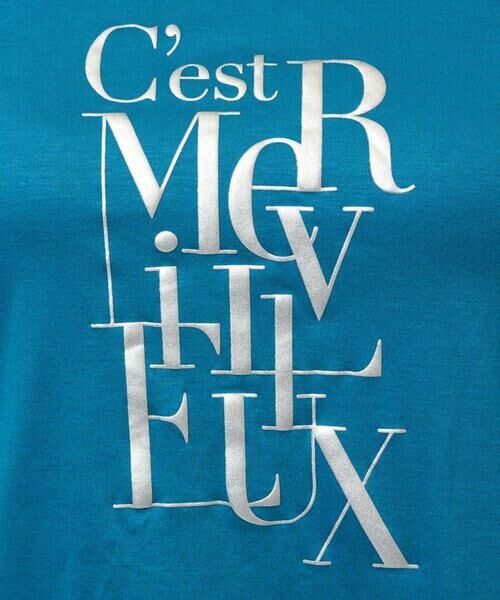 Maison de CINQ / メゾン ドゥ サンク カットソー | メタリックロゴプリント5分袖カットソー | 詳細9