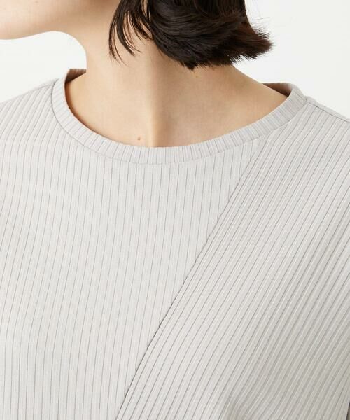 Maison de CINQ / メゾン ドゥ サンク カットソー | [日本製]バイヤスストレッチリブ5分袖カットソー | 詳細14
