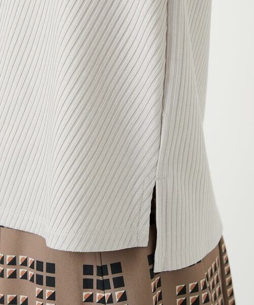 Maison de CINQ / メゾン ドゥ サンク カットソー | [日本製]バイヤスストレッチリブ5分袖カットソー | 詳細16