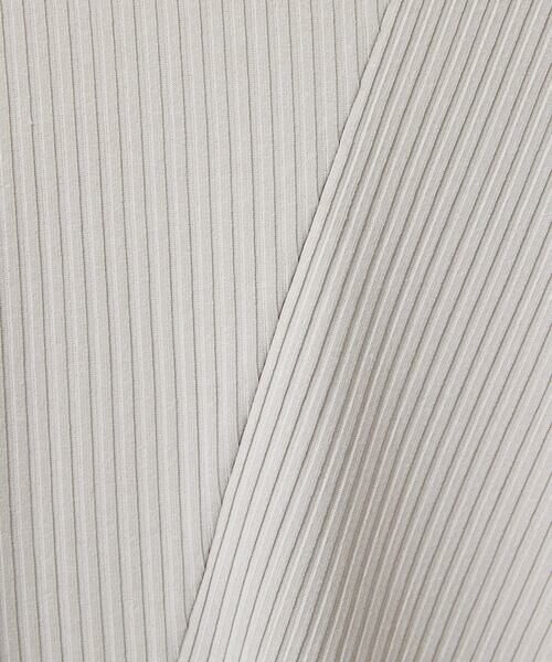 Maison de CINQ / メゾン ドゥ サンク カットソー | [日本製]バイヤスストレッチリブ5分袖カットソー | 詳細17