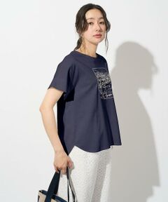 Maison de CINQ / メゾン ドゥ サンク カットソー | [接触冷感]ドライコットン刺繍カットソー