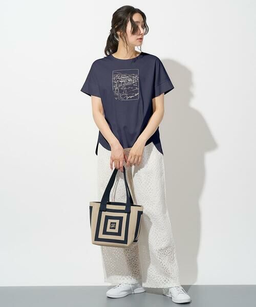 Maison de CINQ / メゾン ドゥ サンク カットソー | [接触冷感]ドライコットン刺繍カットソー | 詳細2