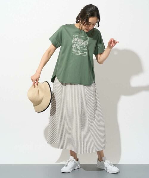 Maison de CINQ / メゾン ドゥ サンク カットソー | [接触冷感]ドライコットン刺繍カットソー | 詳細8